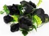 Supersized Rose Garland-Black