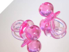 Large Baby Pacifiers-Pink-12/pk