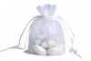 10.16 cm x 15.24 cm White Organza Bags-10/pk