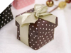Chocolate Polka Dot Favour Boxes - 100pc