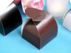 Chocolate Heart Top Favour Box -50pc