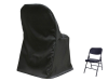 Folding Chair Cover ROUND Top - BLACK