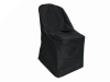 Folding Chair Cover FLAT Top - BLACK
