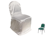 Banquet Chair Covers (Satin) - WHITE