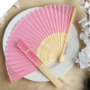 Asian Silk Folding Fans - Pink