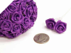 Ribbon Roses-Purple.144/pk