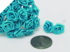 Ribbon Roses-Turquoise.144/pk
