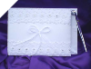 Classic Guest Book with Pen - White