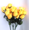 Silk Rose Buds - Yellow 1-bunch