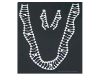 Double Row Rhinestone Necklace & Earring Set