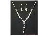 Clear Rhinestone Necklace & Earring Set