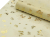 Non-woven Butterfly Fabric Gold/Ivory - 48cm x 9.14m