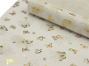 Non-woven Butterfly Fabric Gold/White - 48cm x 9.14m
