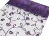 Organza Embroidery Roll 30.48cm x 9.14m - Purple