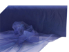 137cm x 36.5m Organza Fabric Bolt - Navy Blue