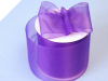 6.98cm Organza Ribbon-Purple