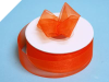 2.22 cm Organza Ribbon-Coral Orange