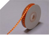 0.31 cm Satin Polka Dot - Orange