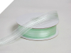 2.22 cm Satin Stripe Organza - Mint Green