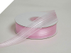 2.22 cm Satin Stripe Organza - Pink