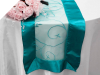 Motif Embroidery Table Runner - Turquoise