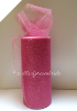 Glitter Tulle Roll 15.24cm x 22.86m - Pink (Dark)