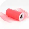 15.24cm x 22.86m Tulle Roll - Coral