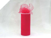 15.24cm x 22.86m Tulle Roll - Red