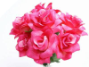 Velvet Bloom Roses - Hot Pink/Fuchsia 1-bunch
