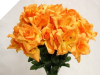 Silk Open Rose - Orange 1-bunch