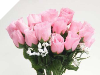 Silk Rose Buds - Pink 1-bunch