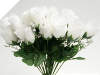 Silk Rose Buds - White 1-bunch