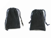 7.62 cm x 10.16 cm Black Velvet Bags-25/pk