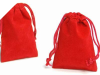 10.16 cm x 12.70 cm Red Velvet Bags-25/pk