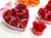 Heart Rose Soap Petals-Burgundy