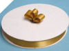 2.22 cm Satin Ribbon-Gold