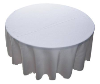 228.60cm  Round Tablecloth - White