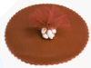 30.48 cm Tulle Circle-Chocolate/25pk