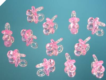 Baby Pacifiers-Pink-12/pk Baby Pacifiers-Pink-12/pk