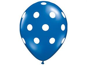 Polka Dot Party Balloons-Blue 25/pk Polka Dot Party Balloons-Blue 25/pk
