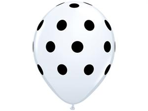 Polka Dot Party Balloons-White 25/pk Polka Dot Party Balloons-White 25/pk