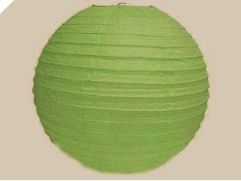 60.96 cm Paper Lantern-Green 60.96 cm Paper Lantern-Green