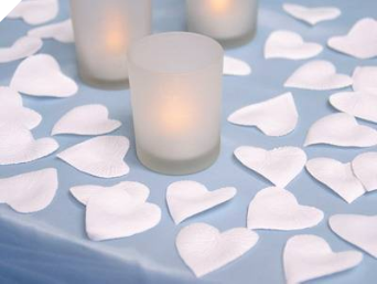 500 Heart Petals - White 500 Heart Petals - White