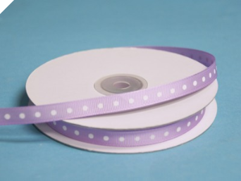 0.95 cm Grosgrain Polka Dot -Lavender 0.95 cm Grosgrain Polka Dot -Lavender