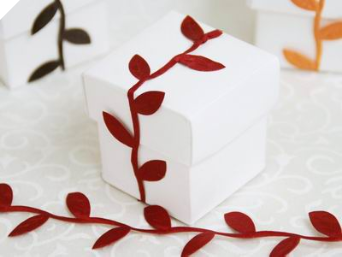 Leaf Ribbon - Red Leaf Ribbon - Red