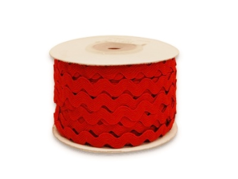 10mm Ric Rac - Red 10mm Ric Rac - Red