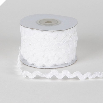 10mm Ric Rac - White 10mm Ric Rac - White