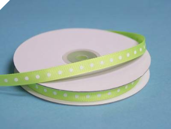 0.95 cm Grosgrain Polka Dot -Apple Green 0.95 cm Grosgrain Polka Dot -Apple Green